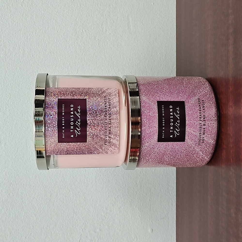 Bath & Body Works "A THOUSAND WISHES" 3-Wick Candles - Set of 2